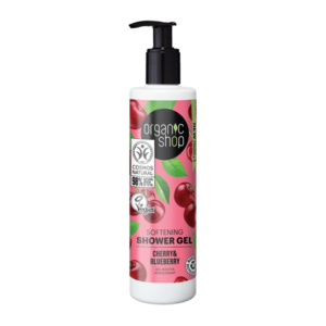 ORGANIC SHOP Zjemňující sprchový gel Třešeň a borůvka 280 ml obraz