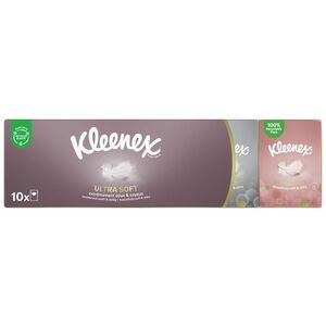 KLEENEX Kapesníky papírové Ultra Soft Mini 10 x 7 ks obraz