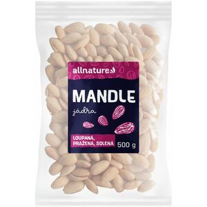 ALLNATURE Mandle loupané pražené solené 500 g obraz