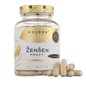 GOLDEN NATURE Exclusive Ženšen pravý, 80% ginsenosidů 100 kapslí obraz