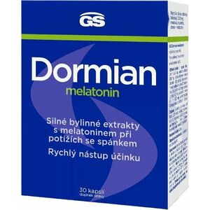 GS DORMIAN GS Dormian melatonin, 30 kapslí obraz