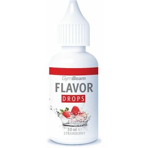 GYMBEAM Flavor Drops strawberry 30ml obraz