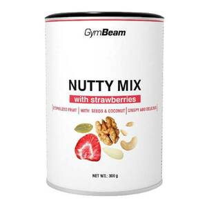 GYMBEAM Nutty Mix s jahodami 300 g obraz