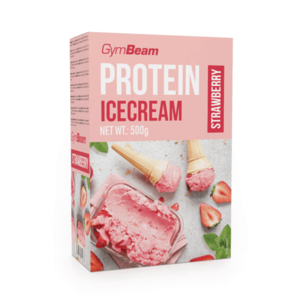 GYMBEAM Proteinová zmrzlina Protein Ice Cream jahoda 500 g obraz