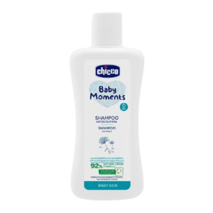 CHICCO Šampon na vlasy Baby Moments 92 % přírodních složek 200 ml obraz