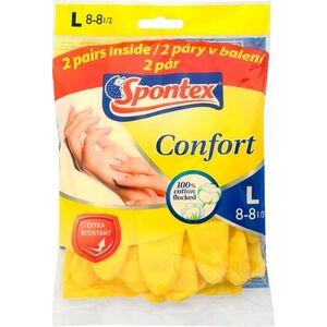 SPONTEX Confort rukavice vel. L, 2 páry 2 x 2 ks obraz