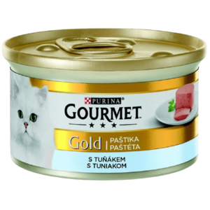 GOURMET Gold konzerva pro kočky - Jemná paštika s tuňákem 85 g obraz