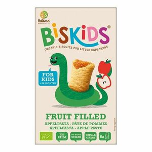 BELKORN BISkids BIO měkké dětské sušenky s jablečným pyré bez přidaného cukru 34% ovoce 150 g obraz