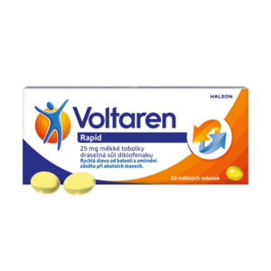 VOLTAREN Rapid 25 mg měkké tobolky proti bolesti 20 ks obraz