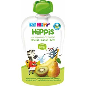 BIO Hippis 100% ovoce Hruška-Banán-Kiwi 100 g obraz