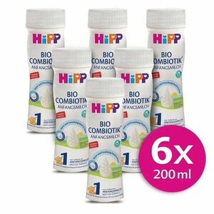 HIPP 1 BIO Combiotik Mléko tekuté 6 x 200 ml obraz