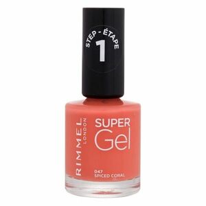 RIMMEL LONDON Super Gel lak na nehty Step1 047 Spiced Coral 12 ml obraz