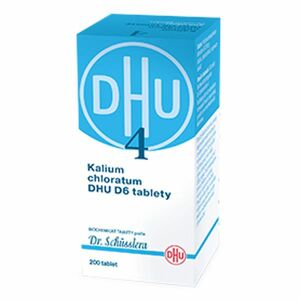 DR. SCHÜSSLERA Kalium chloratum DHU D6 No.4 200 tablet obraz