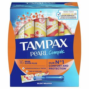 TAMPAX Compak Super Tampony s aplikátorem 16 ks obraz