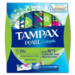 TAMPAX Pearl Compak Super tampony s aplikátorem 16 obraz