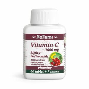 MEDPHARMA Vitamín C 1000 mg s šípky 67 tablet obraz