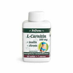 MEDPHARMA L-Carnitin 500 mg + inulin + chrom 67 tablet obraz