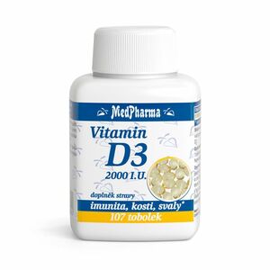 MEDPHARMA Vitamin D3 2000 I.U. 107 tobolek obraz