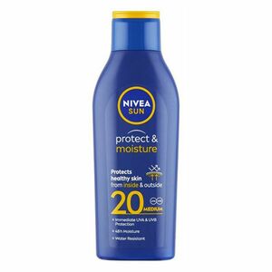 NIVEA Sun Protect & Moisture Hydratační mléko na opalování OF 20 200 ml obraz