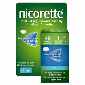 NICORETTE Mint 4 mg Lisované pastilky 40 kusů obraz