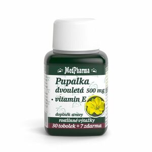 MEDPHARMA Pupalka dvouletá 500 mg + vitamín E 37 tobolek obraz