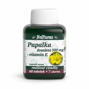 MEDPHARMA Pupalka dvouletá 500 mg + vitamín E 67 tobolek obraz