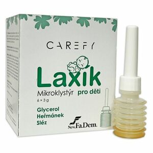 CAREFY Laxík mikroklystýr pro děti 6 x 3g obraz