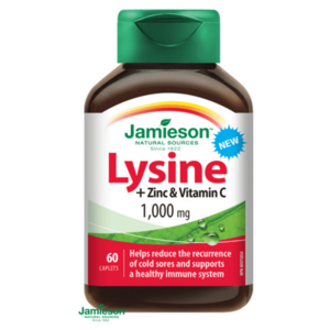 JAMIESON Lysin 1000mg se zinkem a vitaminem C 60 tablet obraz