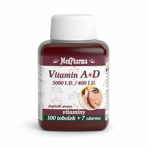 MEDPHARMA Vitamín A+D (5000 I.U./400 I.U.) 107 tobolek obraz