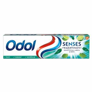 ODOL Senses Revitalizující eukalyptus, limeta & máta zubní pasta s fluoridem 75 ml obraz