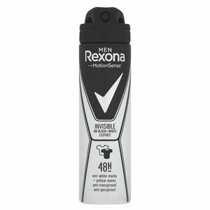 REXONA nvisible on Black+White clothes men antiperspirant sprej 150 ml obraz