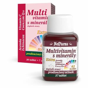 MEDPHARMA Multivitamín s minerály + extra C 37 tablet obraz