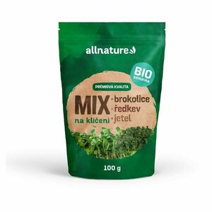 ALLNATURE Mix semínek na klíčení ředkev brokolice jetel BIO 100 g obraz