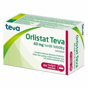 TEVA Orlistat 60 mg 84 kapslí obraz