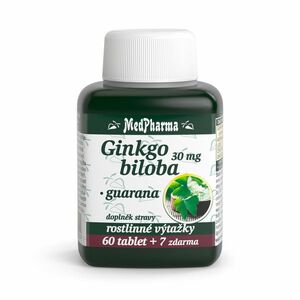 MEDPHARMA Ginkgo biloba + guarana 67 tablet obraz