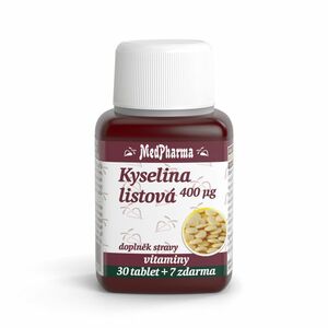 MEDPHARMA Kyselina listová 400 mcg 37 tablet obraz