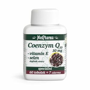 MEDPHARMA Coenzym Q10 30mg + vitamín E + selen 67 tobolek obraz