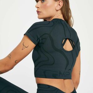 MP Dámský Tempo Wave Seamless Crop Top – Černý - XXL obraz