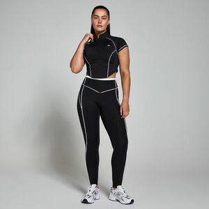 MP Dámský Tempo Contrast Piping 1/4 Zip Top –Černý - XL obraz