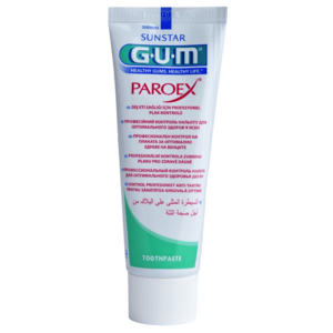 GUM PAROEX gelová zubní pasta (CHX 0, 12 % + CPC 0, 05 %), 75 ml obraz