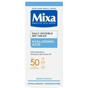 Mixa Denní hydratační pleťový krém SPF 50 (Daily Invisible SPF Cream) 50 ml obraz