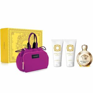 Versace Eros Pour Femme - EDP 100 ml + sprchový gel 100 ml + tělové mléko 100 ml + kosmetická taštička obraz