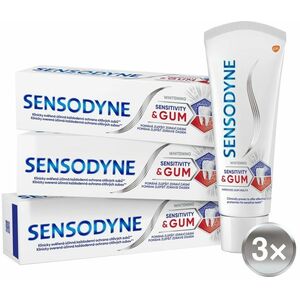 Sensodyne Zubní pasta Sensitivity & Gum Whitening Trio 3 x 75 ml obraz