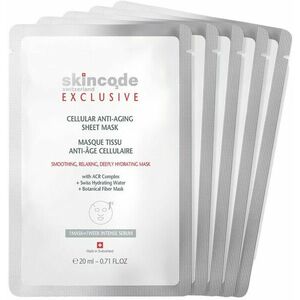 Skincode Pleťová textilní maska Exclusive (Cellular Anti-Aging Sheet Mask) 5 x 20 ml obraz