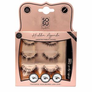 SOSU Cosmetics Trsové umělé řasy 12-16 mm Hidden Agenda (Undetectable Lashes) obraz