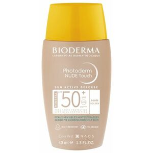 Bioderma Tónovaný fluid pro smíšenou až mastnou pleť Photoderm Nude Touch Mineral SPF 50+ (Fluid) 40 ml Gold obraz