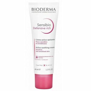 Bioderma Zklidňující pleťový krém Sensibio Defensive Rich (Active Soothing Cream) 40 ml obraz