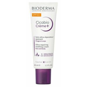 Bioderma Zklidňující reparační krém SPF 50 Cicabio Crème+ (Ultra-Repairing Soothing Cream) 40 ml obraz