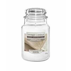 Yankee Candle Vonná svíčka Home Inspiration velká White Linen & Lace 538 g obraz