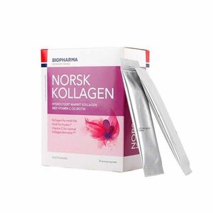 Hydrolyzovaný mořský kolagen s vitamínem C a biotinem - Norsk Kollagen - Biopharma - 25x5 g Příchuť: Bez příchutě obraz